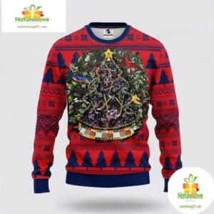 Columbus Blue Jackets Ugly Christmas Sweater Tree Ornament