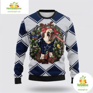 Dallas Cowboys Ugly Christmas Sweater NHL Pub Dog Holiday