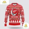 Detroit Red Wings Grateful Dead Ugly Christmas Sweater Fleece