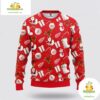 Detroit Red Wings Ugly Christmas Sweater Santa Snowman NHL