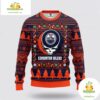 Edmonton Oilers Grateful Dead Ugly Christmas Sweater Fleece