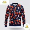 Edmonton Oilers Ugly Christmas Sweater Santa Snowman NHL