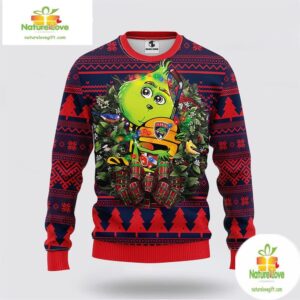 Florida Panthers Ugly Christmas Sweater Grinch Hug NHL Fan Gift