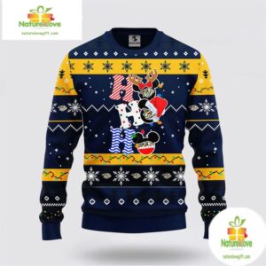 Nashville Predators Ugly Christmas Sweater Mickey NHL Holiday
