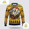 Nashville Predators Ugly Christmas Sweater Wreath NHL Fan Gift