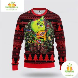 New Jersey Devils Grinch Ugly Christmas Sweater NHL Holiday