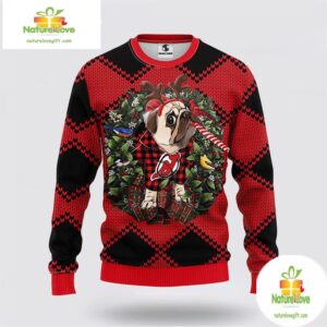 New Jersey Devils Ugly Christmas Sweater for Dogs NHL Fan Gift