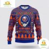 New York Islanders Grateful Dead Ugly Christmas Sweater Fleece