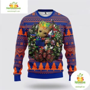 New York Islanders Groot Ugly Christmas Sweater NHL Hockey