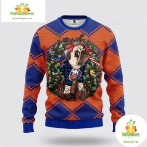 New York Islanders Ugly Christmas Sweater for Dogs NHL Fan Gift