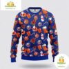 New York Islanders Ugly Christmas Sweater Santa Snowman NHL