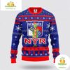 New York Rangers Ugly Christmas Sweater Funny Grinch NHL