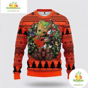 Philadelphia Flyers Groot Ugly Christmas Sweater NHL Hockey