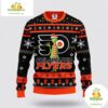 Philadelphia Flyers Ugly Christmas Sweater Grinch NHL Funny