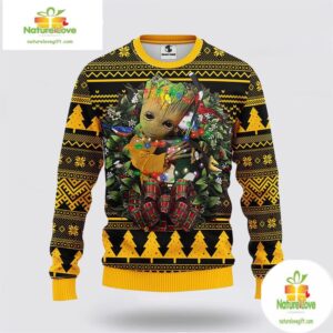 Pittsburgh Penguins Groot Ugly Christmas Sweater NHL