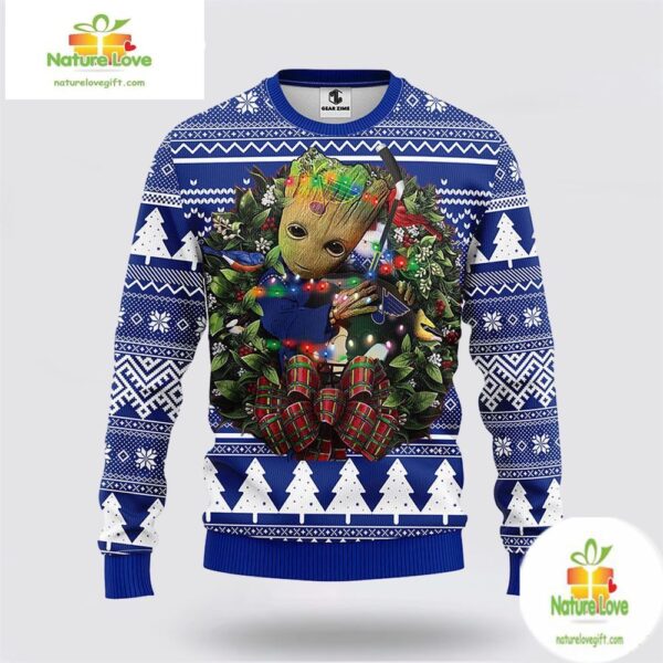 St Louis Blues Ugly Christmas Sweater Groot Hockey Fan Gift