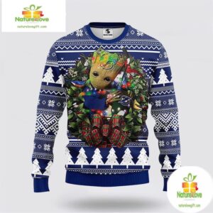 Tampa Bay Lightning Groot Ugly Christmas Sweater NHL Fan Gift