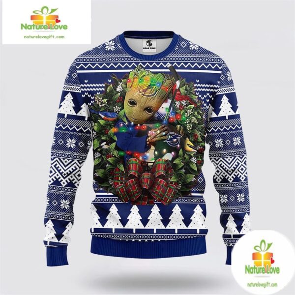 Tampa Bay Lightning Groot Ugly Christmas Sweater NHL Fan Gift