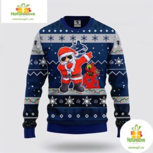 Vancouver Canucks Ugly Christmas Sweater Santa NHL Hockey