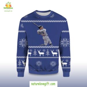 2025 Aaron Judge 99 Yankees Ugly Christmas Sweater