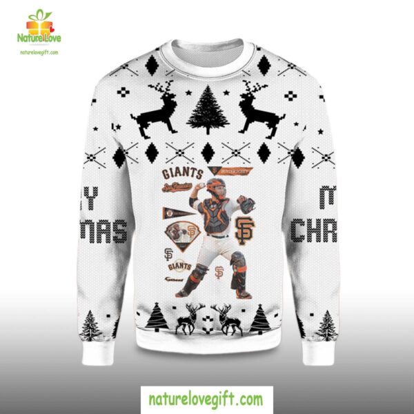 Buster Posey Giants Ugly Christmas Sweater SF Team Holiday