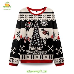 Creepmas Ugly Christmas Sweater Merry Holiday Horror