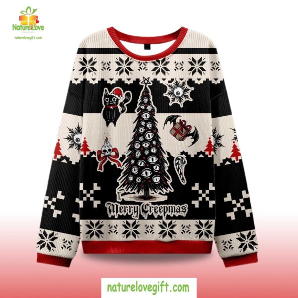 Creepmas Ugly Christmas Sweater Merry Holiday Horror