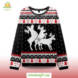 2025 Fck Elk Ugly Christmas Sweater