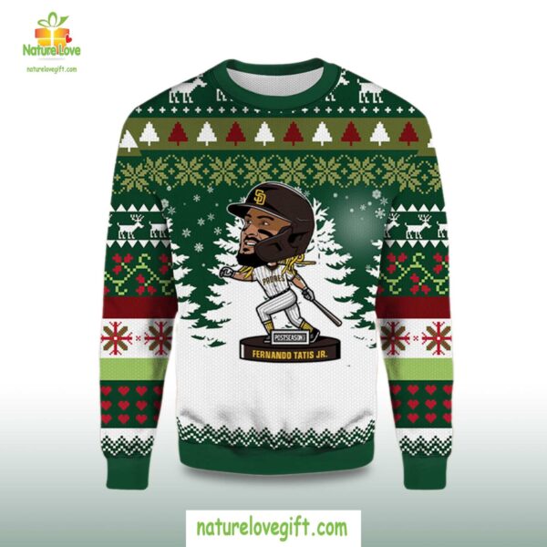 Fernando Tatis Jr Padres Ugly Christmas Sweater Postseason Edition