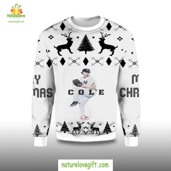 Gerrit Cole Yankees Ugly Christmas Sweater NY Yankees Fan Gift