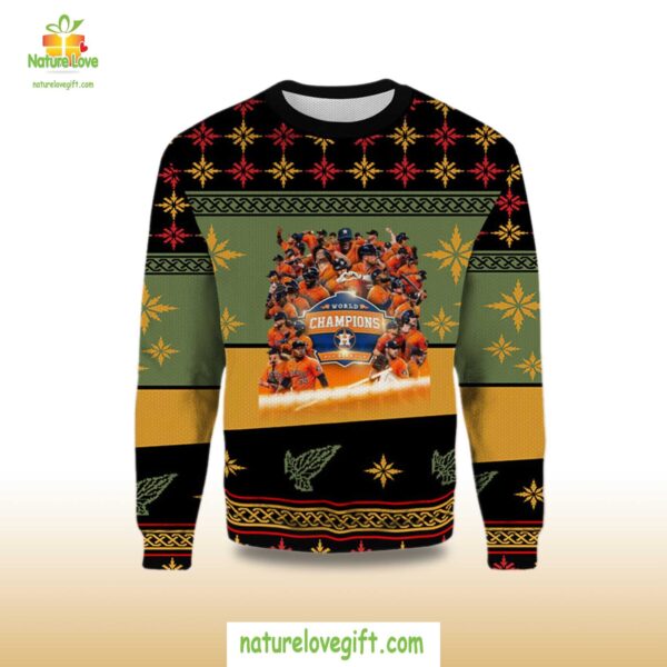 Houston Astros Ugly Christmas Sweater World Champions