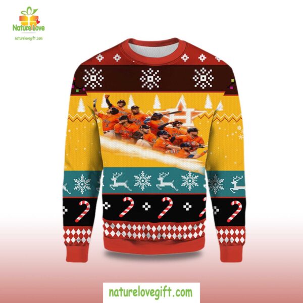 Houston Astros Ugly Christmas Sweater World Series Team
