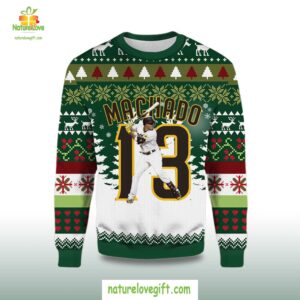 2025Highland Mint Manny Machado San Diego Padres Ugly Sweater