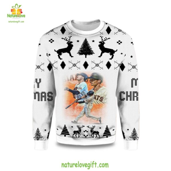 Mike Yastrzemski Giants Ugly Christmas Sweater SF Team Holiday Gift