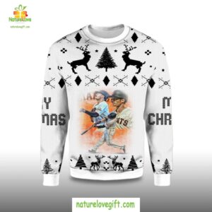 2025 Mike Yastrzemski San Francisco Giants Ugly Christmas Sweater