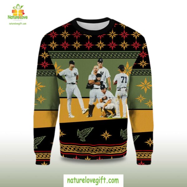 New York Yankees Ugly Christmas Sweater Holiday Fan Gift