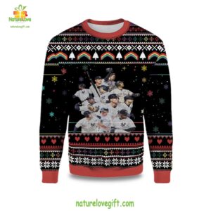 New York Yankees Ugly Christmas Sweater Team Holiday Gift