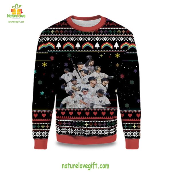 New York Yankees Ugly Christmas Sweater Team Holiday Gift