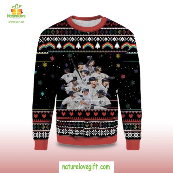 New York Yankees Ugly Christmas Sweater Team Holiday Gift