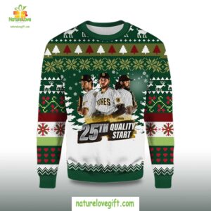2025 San Diego Padres Quality Crew Ugly Christmas Sweater