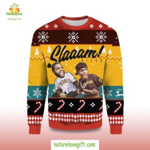 2025 Slaaam Diego Padres Ugly Christmas Sweater