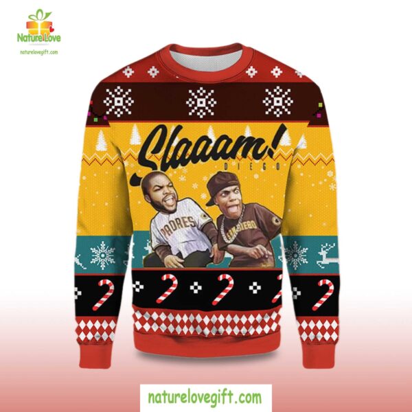 San Diego Padres Ugly Christmas Sweater Holiday Gift
