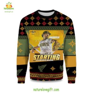 San Diego Padres Ugly Christmas Sweater Yu Davish Fan Gift