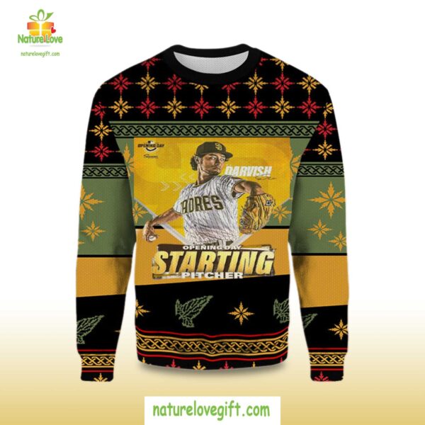 San Diego Padres Ugly Christmas Sweater Yu Davish Fan Gift