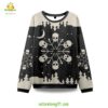 Snowflake Skull Ugly Christmas Sweater Holiday Sweatshirt