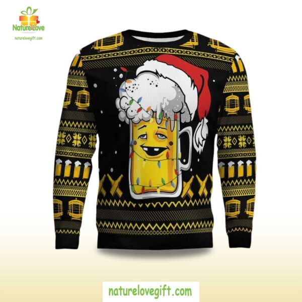 Ugly Christmas Sweater Beer Xmas Holiday Party Apparel