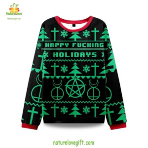 Ugly Christmas Sweater Happy Holidays Funny Festive Shirt