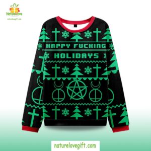 2025 Happy Fucking Holidays Ugly Christmas Sweater