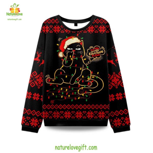 Ugly Christmas Sweater Its Fine Im Fine Everything Is Fine