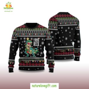 2025 Tree Rex Ugly Christmas Sweater